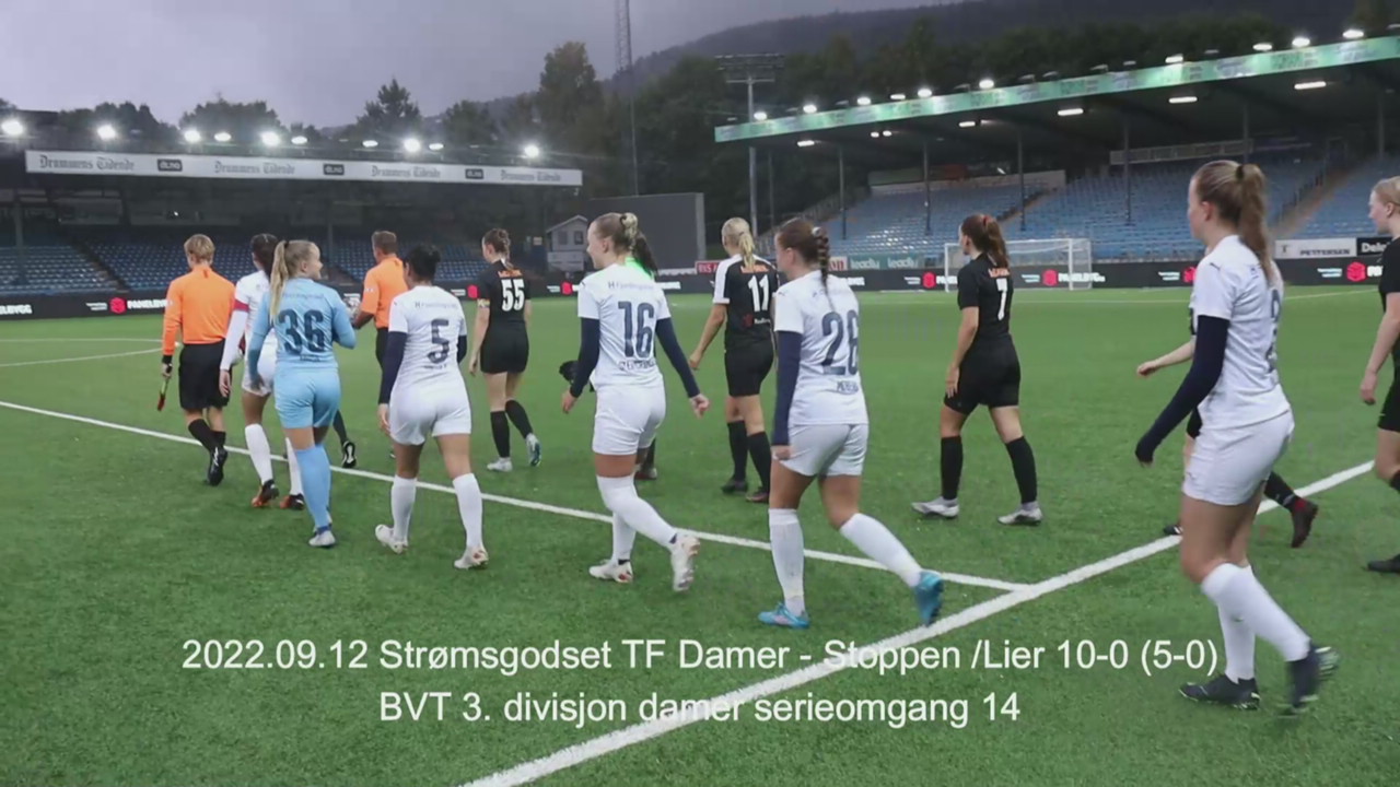 2022.09.12 Strømsgodset TF Damer - Stoppen-Lier 10-0 (5-0) målene